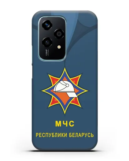 Чехол Китель с эмблемой МЧС Республики Беларусь силиконовый для Honor 200 Lite