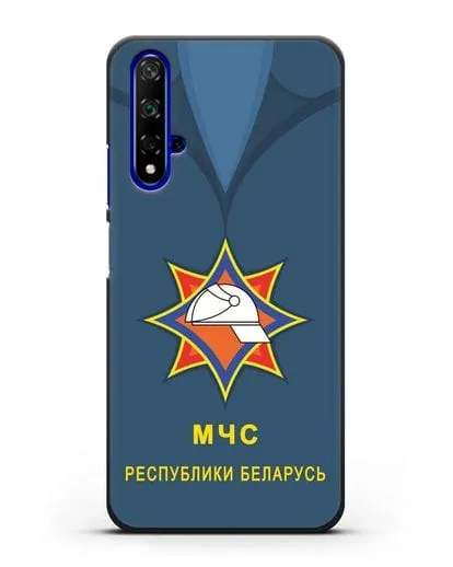 Чехол Китель с эмблемой МЧС Республики Беларусь силиконовый для Honor 20