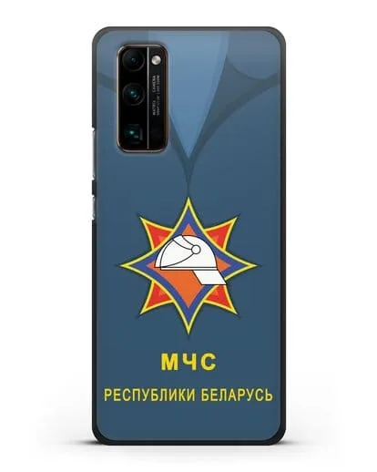 Чехол Китель с эмблемой МЧС Республики Беларусь силиконовый для Honor 30 Pro Plus