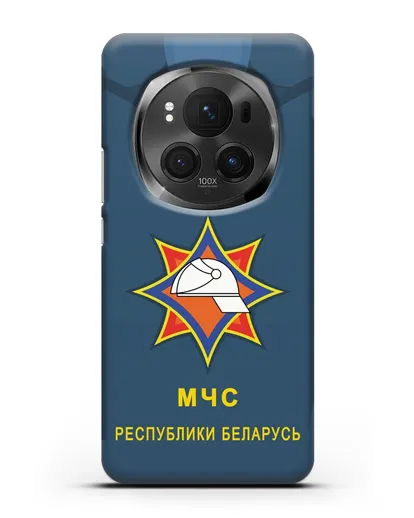 Чехол Китель с эмблемой МЧС Республики Беларусь силиконовый для Honor Magic 6 Pro