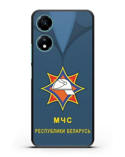 Чехол Китель с эмблемой МЧС Республики Беларусь силиконовый для Honor X5 Plus
