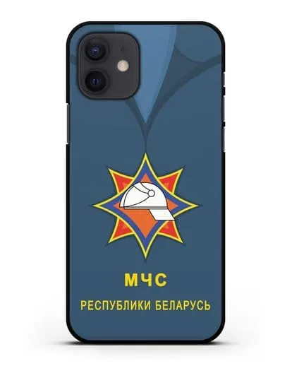 Чехол Китель с эмблемой МЧС Республики Беларусь силиконовый для iPhone 12