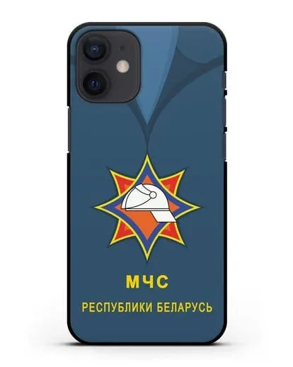Чехол Китель с эмблемой МЧС Республики Беларусь силиконовый для iPhone 12 mini
