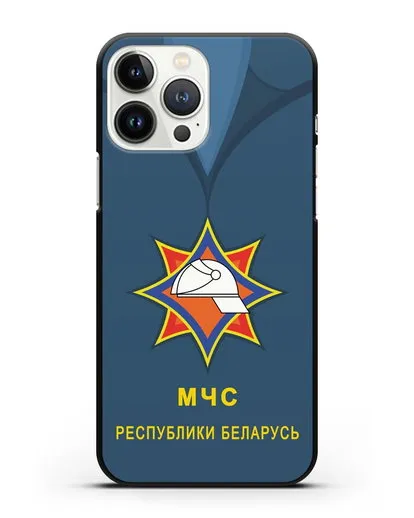Чехол Китель с эмблемой МЧС Республики Беларусь силиконовый для iPhone 13 Pro Max