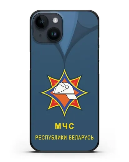 Чехол Китель с эмблемой МЧС Республики Беларусь силиконовый для iPhone 14