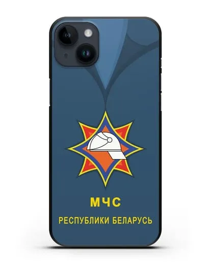 Чехол Китель с эмблемой МЧС Республики Беларусь силиконовый для iPhone 14 Plus