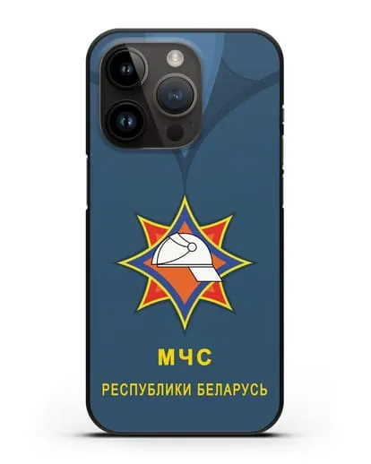 Чехол Китель с эмблемой МЧС Республики Беларусь силиконовый для iPhone 14 Pro