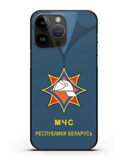 Чехол Китель с эмблемой МЧС Республики Беларусь силиконовый для iPhone 14 Pro Max