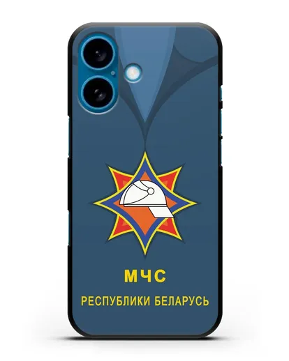 Чехол Китель с эмблемой МЧС Республики Беларусь силиконовый для iPhone 16