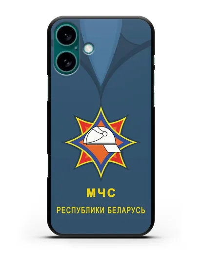 Чехол Китель с эмблемой МЧС Республики Беларусь силиконовый для iPhone 16 Plus