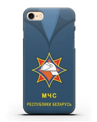 Чехол Китель с эмблемой МЧС Республики Беларусь силиконовый для iPhone 7