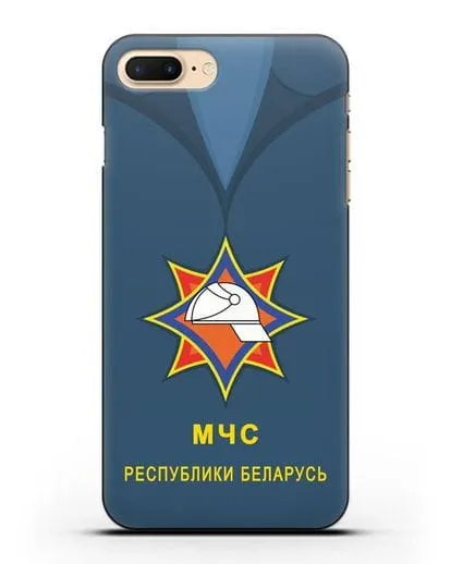 Чехол Китель с эмблемой МЧС Республики Беларусь силиконовый для iPhone 7 Plus