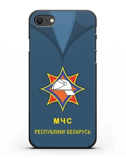 Чехол Китель с эмблемой МЧС Республики Беларусь силиконовый для iPhone SE 2020