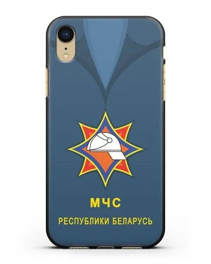 Чехол Китель с эмблемой МЧС Республики Беларусь силиконовый для iPhone XR