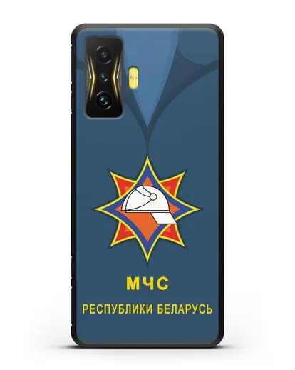 Чехол Китель с эмблемой МЧС Республики Беларусь силиконовый для Xiaomi Poco F4 GT