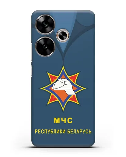 Чехол Китель с эмблемой МЧС Республики Беларусь силиконовый для Xiaomi Poco F6