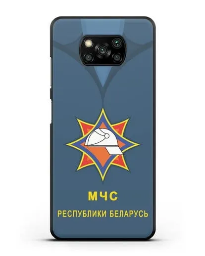 Чехол Китель с эмблемой МЧС Республики Беларусь силиконовый для Xiaomi Poco X3