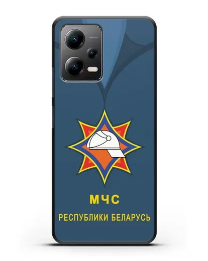 Чехол Китель с эмблемой МЧС Республики Беларусь силиконовый для Xiaomi Poco X5