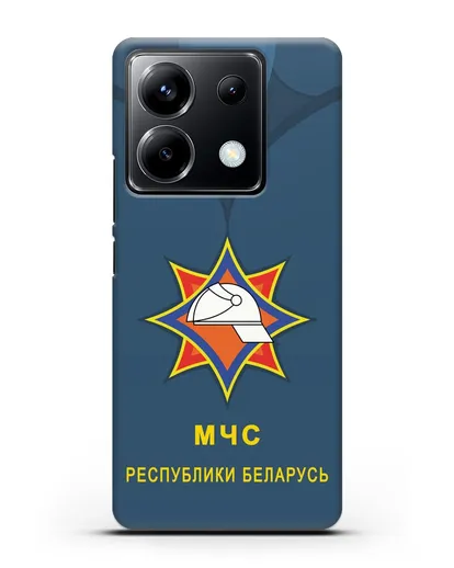 Чехол Китель с эмблемой МЧС Республики Беларусь силиконовый для Xiaomi Poco X6
