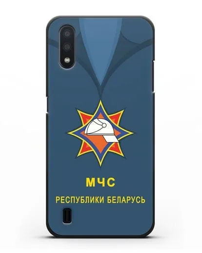 Чехол Китель с эмблемой МЧС Республики Беларусь силиконовый для Samsung Galaxy A01 [SM-A015F]