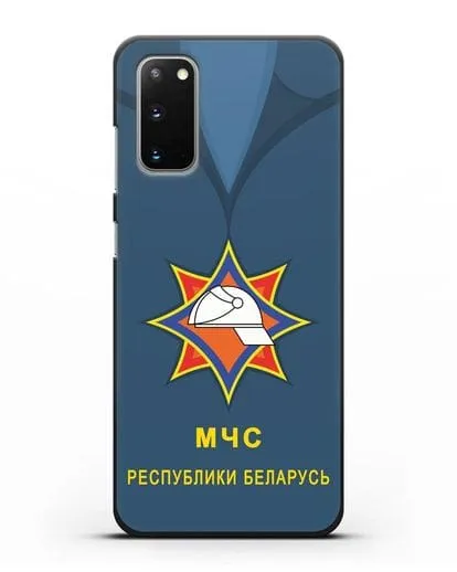 Чехол Китель с эмблемой МЧС Республики Беларусь силиконовый для Samsung Galaxy S20 [SM-G980F]