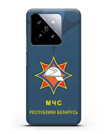 Чехол Китель с эмблемой МЧС Республики Беларусь силиконовый для Xiaomi 14