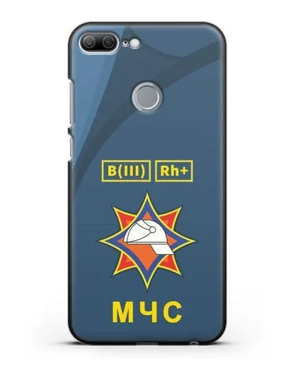 Чехол МЧС Республики Беларусь с группой крови силиконовый для Honor 9 Lite