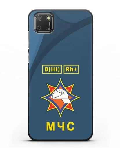 Чехол МЧС Республики Беларусь с группой крови силиконовый для Honor 9S