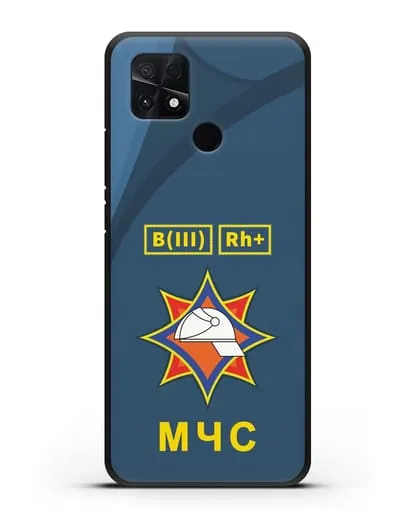 Чехол МЧС Республики Беларусь с группой крови силиконовый для Xiaomi Poco C40