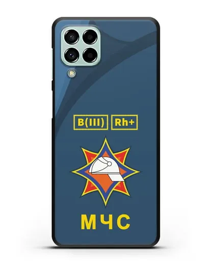 Чехол МЧС Республики Беларусь с группой крови силиконовый для Samsung Galaxy M53 [SM-M536]