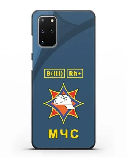 Чехол МЧС Республики Беларусь с группой крови силиконовый для Samsung Galaxy S20 Plus [SM-G985F]