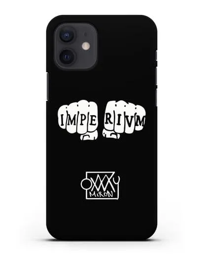 Чехол Imperivm и надписью Oxxxymiron силиконовый для iPhone 12