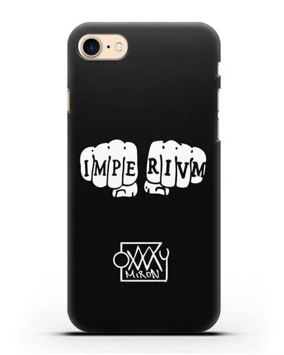 Чехол Imperivm и надписью Oxxxymiron силиконовый для iPhone 8