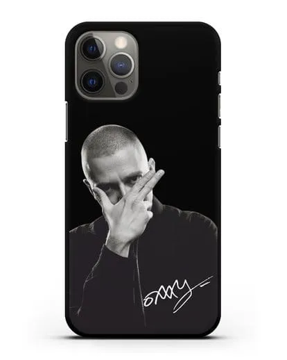 Чехол с фотографией Oxxxymiron силиконовый для iPhone 12 Pro