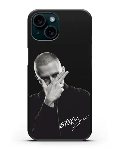 Чехол с фотографией Oxxxymiron силиконовый для iPhone 15
