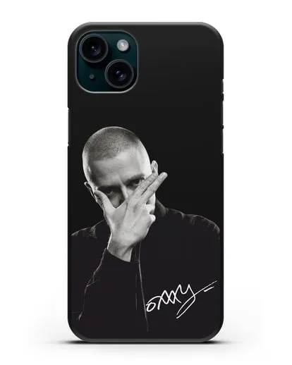 Чехол с фотографией Oxxxymiron силиконовый для iPhone 15 Plus