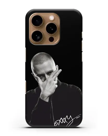 Чехол с фотографией Oxxxymiron силиконовый для iPhone 16 Pro