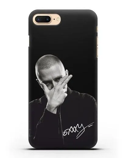 Чехол с фотографией Oxxxymiron силиконовый для iPhone 8 Plus