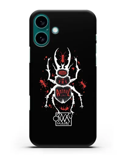 Чехол Жук в муравейнике Oxxxymiron силиконовый для iPhone 16 Plus