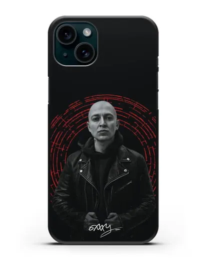 Чехол с изображением Оксимирон силиконовый для iPhone 15 Plus