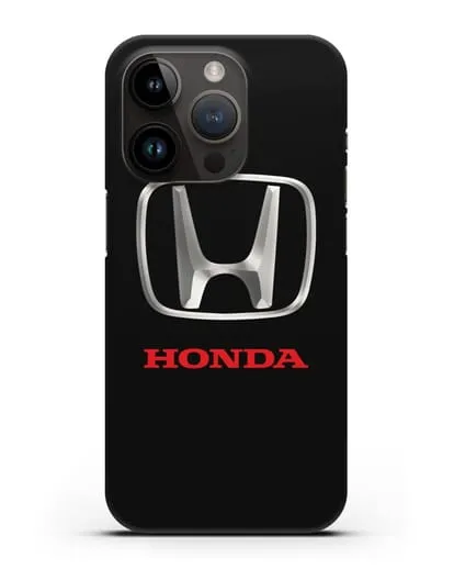 Чехол с логотипом Honda силиконовый для iPhone 14 Pro