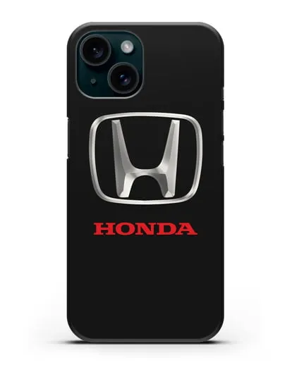 Чехол с логотипом Honda силиконовый для iPhone 15