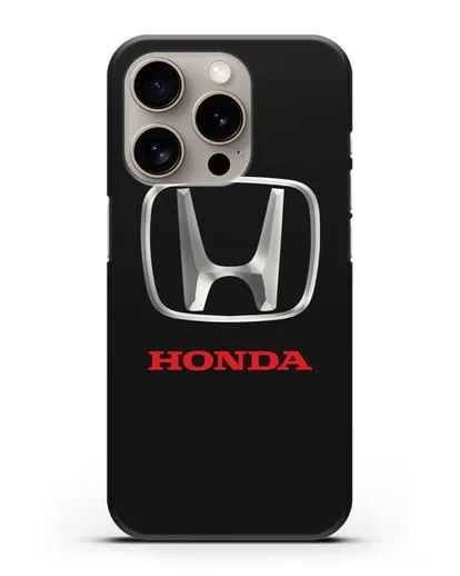 Чехол с логотипом Honda силиконовый для iPhone 15 Pro