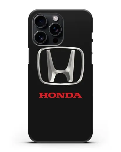 Чехол с логотипом Honda силиконовый для iPhone 15 Pro Max