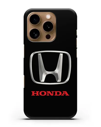 Чехол с логотипом Honda силиконовый для iPhone 16 Pro