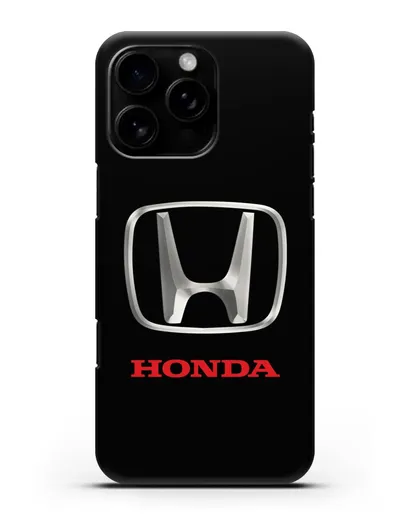 Чехол с логотипом Honda силиконовый для iPhone 16 Pro Max