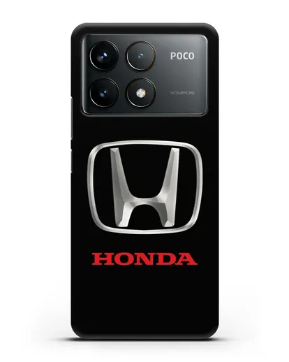 Чехол с логотипом Honda силиконовый для Xiaomi Poco F6 Pro