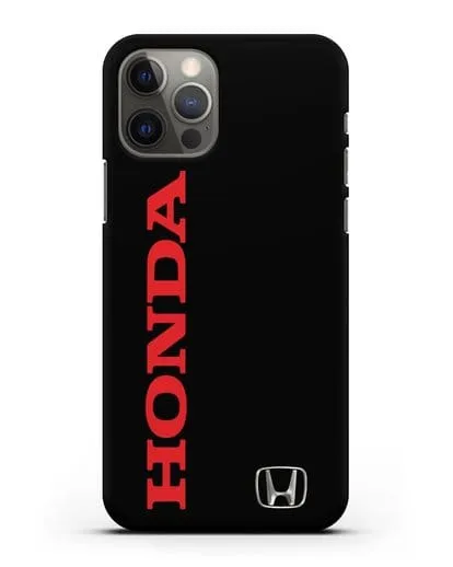 Чехол с надписью Honda и логотипом силиконовый для iPhone 12 Pro