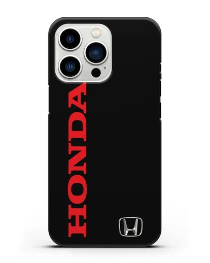 Чехол с надписью Honda и логотипом силиконовый для iPhone 13 Pro