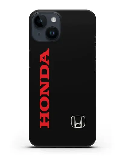 Чехол с надписью Honda и логотипом силиконовый для iPhone 14